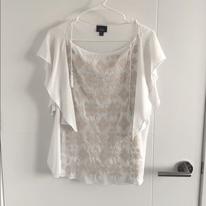 White embroidered tshirt
